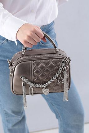 کیف دستی طوسی زنانه سایز متوسط KRISTE BELL - کد 819407159