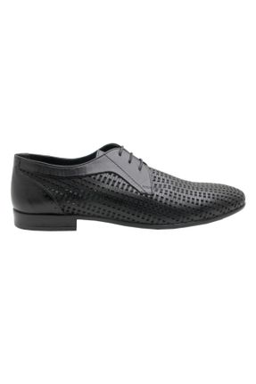 کفش کلاسیک مشکی مردانه چرم طبیعی پاشنه کوتاه ( 4 - 1 cm ) پاشنه ضخیم کد 819467999