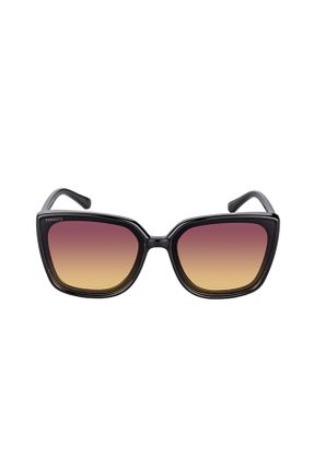 عینک آفتابی مشکی زنانه 62 UV400 پلاستیک سایه روشن هندسی کد 813564615