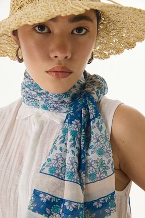 شال نباتی زنانه پنبه ای FENZA SCARF - کد 819534995