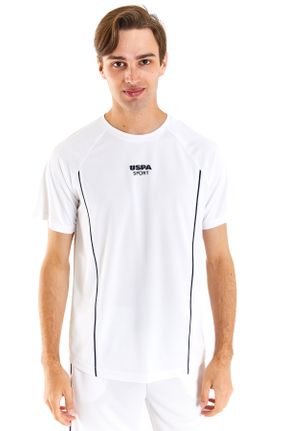 تی شرت سفید مردانه رگولار یقه گرد پلی استر کد 819538361