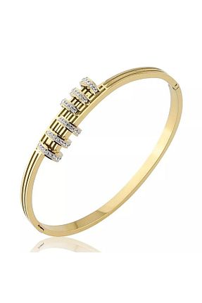دستبند استیل (فولاد) طلائی زنانه استیل (فولاد) SONES - کد 783770486