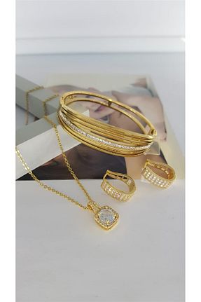 ست استیل طلائی زنانه استیل (فولاد) SONES - کد 798202375