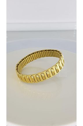 دستبند استیل (فولاد) طلائی زنانه استیل (فولاد) SONES - کد 807945852