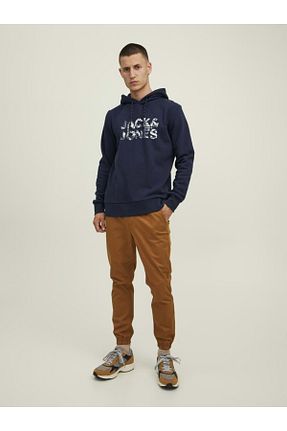 سوئیشرت سرمه ای مردانه چاپی Jack & Jones - کد 371284308