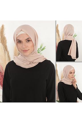 شال صورتی زنانه پنبه ای besmoda - کد 819874740