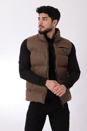 جلیقه قهوه ای مردانه اسلیم فیت Stilkombin - کد 819998658