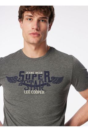 تیشرت طوسی مردانه رگولار Lee Cooper - کد 819060632