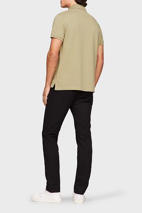 پولوشرت خاکی مردانه پنبه - الاستین Tommy Hilfiger - کد 820192209