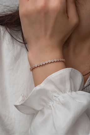 دستبند نقره صورتی زنانه 925 عیار CHIC TOUCH - کد 56822691
