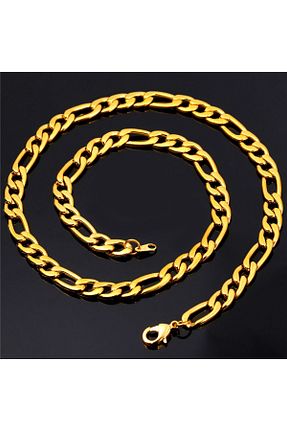 گردنبند استیل ( فولاد ) طلائی زنانه استیل ضد زنگ REGGENTE - کد 798482387