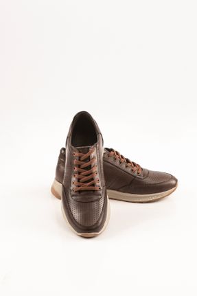 کفش کژوال قهوه ای مردانه چرم طبیعی پاشنه کوتاه ( 4 - 1 cm ) پاشنه ساده کد 819476160