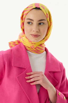 شال صورتی زنانه پنبه ای Genel Markalar - کد 819531031