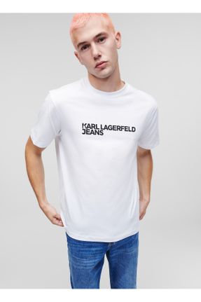 تی شرت سفید مردانه رگولار یقه گرد کد 796172891
