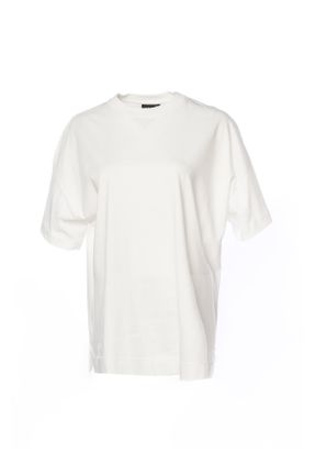 تی شرت سفید زنانه رگولار کد 819531426