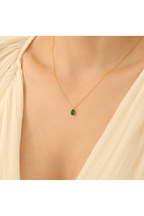 گردنبند نقره زرد زنانه 925 عیار EskiJewelry - کد 819606685