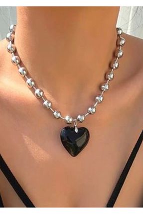 گردنبند جواهر مشکی زنانه منجق Köstebek - کد 819679156