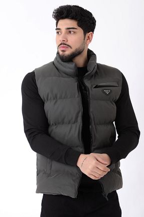 جلیقه طوسی مردانه اسلیم Stilkombin - کد 819979561