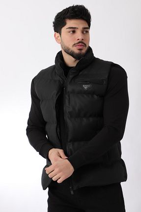 جلیقه مشکی مردانه اسلیم فیت Stilkombin - کد 819951699