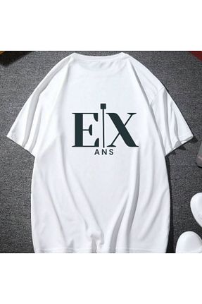 تیشرت سفید زنانه اورسایز exans moda - کد 820008953