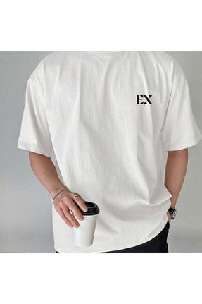 تیشرت سفید زنانه اورسایز exans moda - کد 820008953