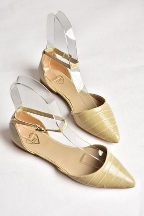 بابت بژ زنانه پارچه ای Fox Shoes - کد 820210044