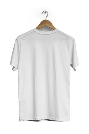 تی شرت سفید زنانه رگولار یقه گرد طراحی کد 819465433