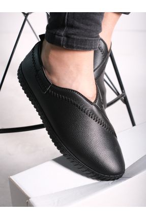 کفش کژوال مشکی مردانه چرم مصنوعی پاشنه کوتاه ( 4 - 1 cm ) پاشنه ساده کد 127801875