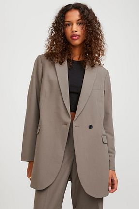 کت طوسی زنانه رگولار Jack & Jones - کد 818101933