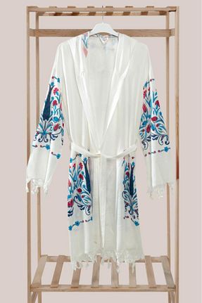 لباس ساحلی فیروزه ای زنانه چاپی Mulberry - کد 819615610