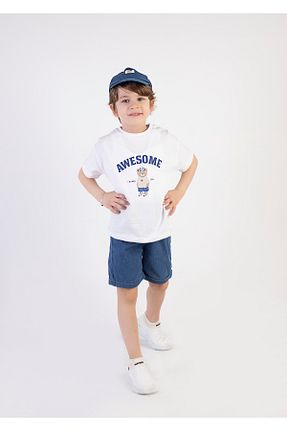 ست بالاتنه و پائین تنه سفید بچه گانه تریکو Tuffy Kids - کد 818173776