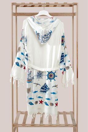لباس ساحلی آبی زنانه چاپی Mulberry - کد 819608055