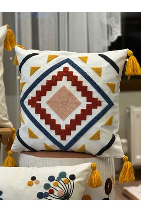 کوسن و روکش کوسن زرد کتان BUGİ HOME COLLECTİON - کد 819624161