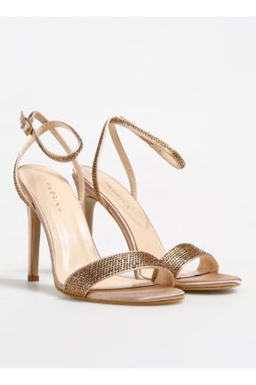 کفش پاشنه بلند کلاسیک طلائی زنانه پاشنه ساده پاشنه کوتاه ( 4 - 1 cm ) کد 819638691