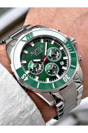 ساعت مچی سبز مردانه فولاد ( استیل ) تقویم کد 820053924