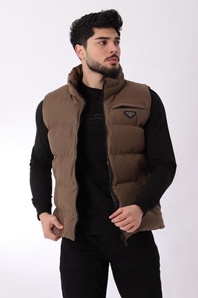 جلیقه قهوه ای مردانه اسلیم فیت Stilkombin - کد 819998658