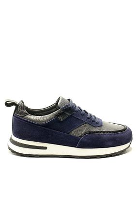 کفش اسنیکر سرمه ای مردانه بند دار Bruno Shoes - کد 820047056