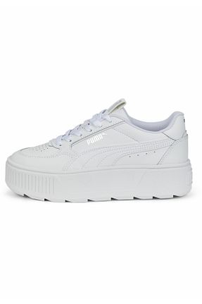 کفش اسنیکر سفید زنانه بند دار Puma - کد 741585945
