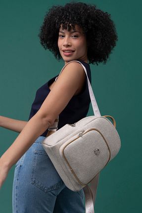 کوله پشتی بژ زنانه سایز متوسط United Colors of Benetton - کد 820183593
