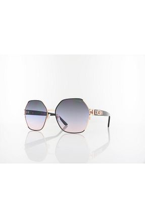 عینک آفتابی طلائی زنانه UV400 Guess - کد 820202362