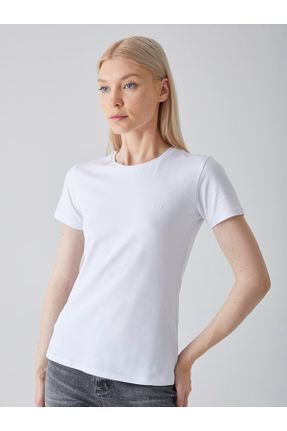 تی شرت سفید زنانه رگولار کد 811277843
