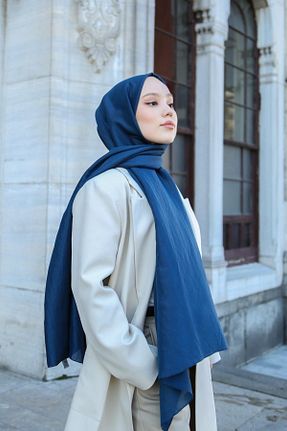 شال سرمه ای زنانه Hint İpek - کد 819064864