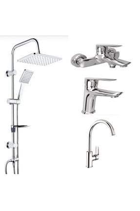 شیرآلات حمام Krom Kaplı Pirinç KALE - کد 811502406