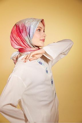 روسری صورتی پلی استر Armine - کد 744095917