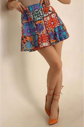 دامن بنفش زنانه ویسکون Bohostic - کد 813086325