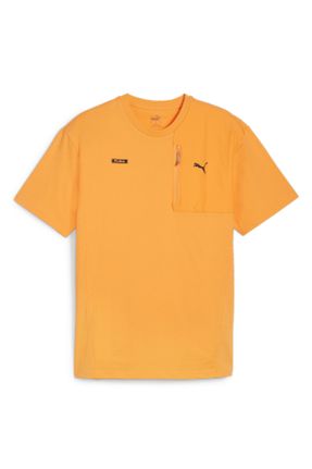 تی شرت نارنجی مردانه رگولار کد 820344206