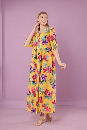 لباس زرد زنانه بافتنی mervemoda - کد 803187819