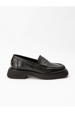 کفش کژوال مشکی زنانه چرم خالص Favgi - کد 156487602