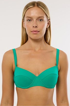 بالاتنه بیکینی سبز زنانه ساده AYYILDIZ - کد 820455391