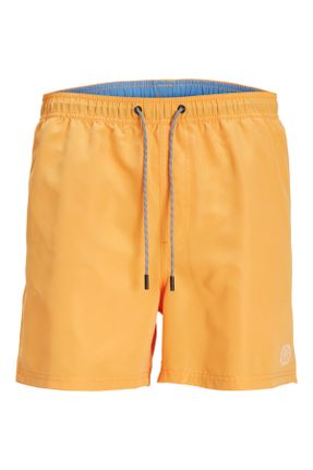 شلوارک ساحلی نارنجی مردانه پلی استر بافتنی کد 820180149